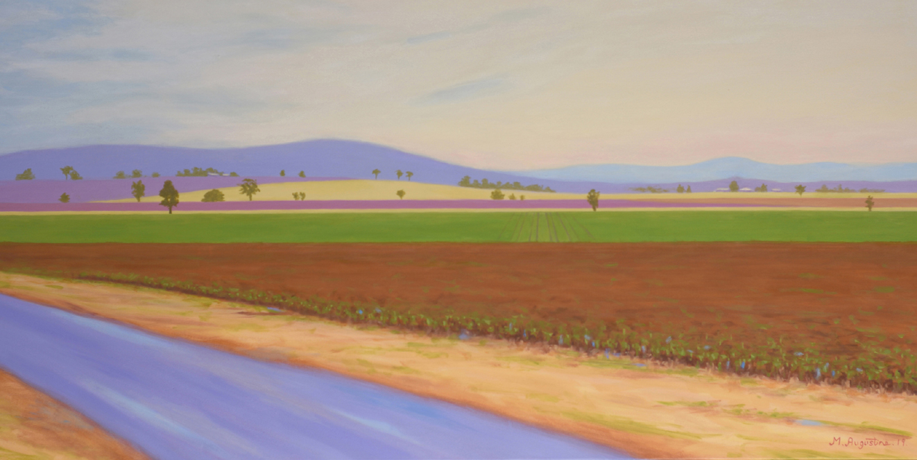 Farming fields 50x100cm $700